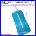 Foldable Plastic Water Bottle with Stainless Steel Ring (EP-B7154)